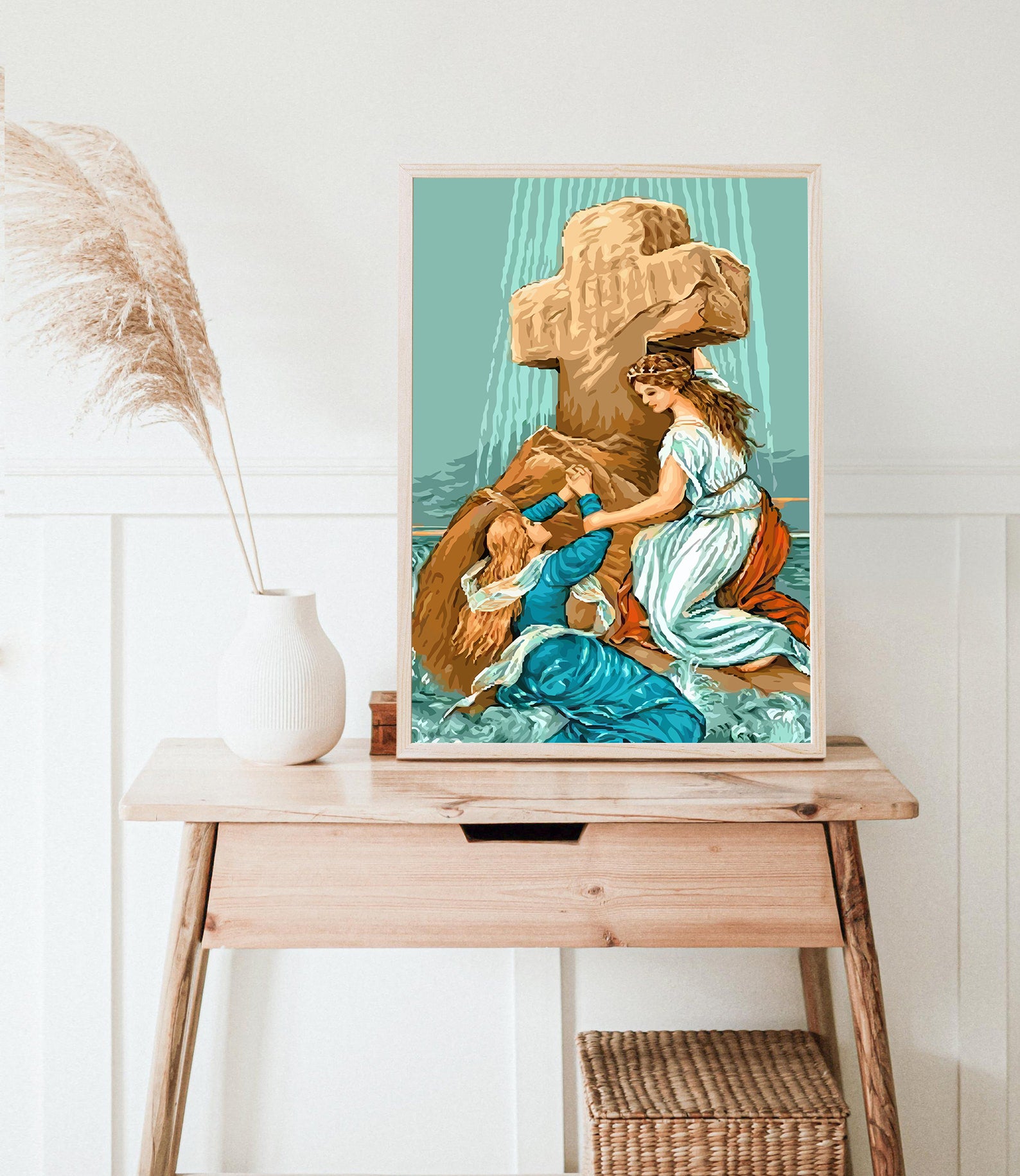 Peinture par numéros - Femme à la Croix 4399