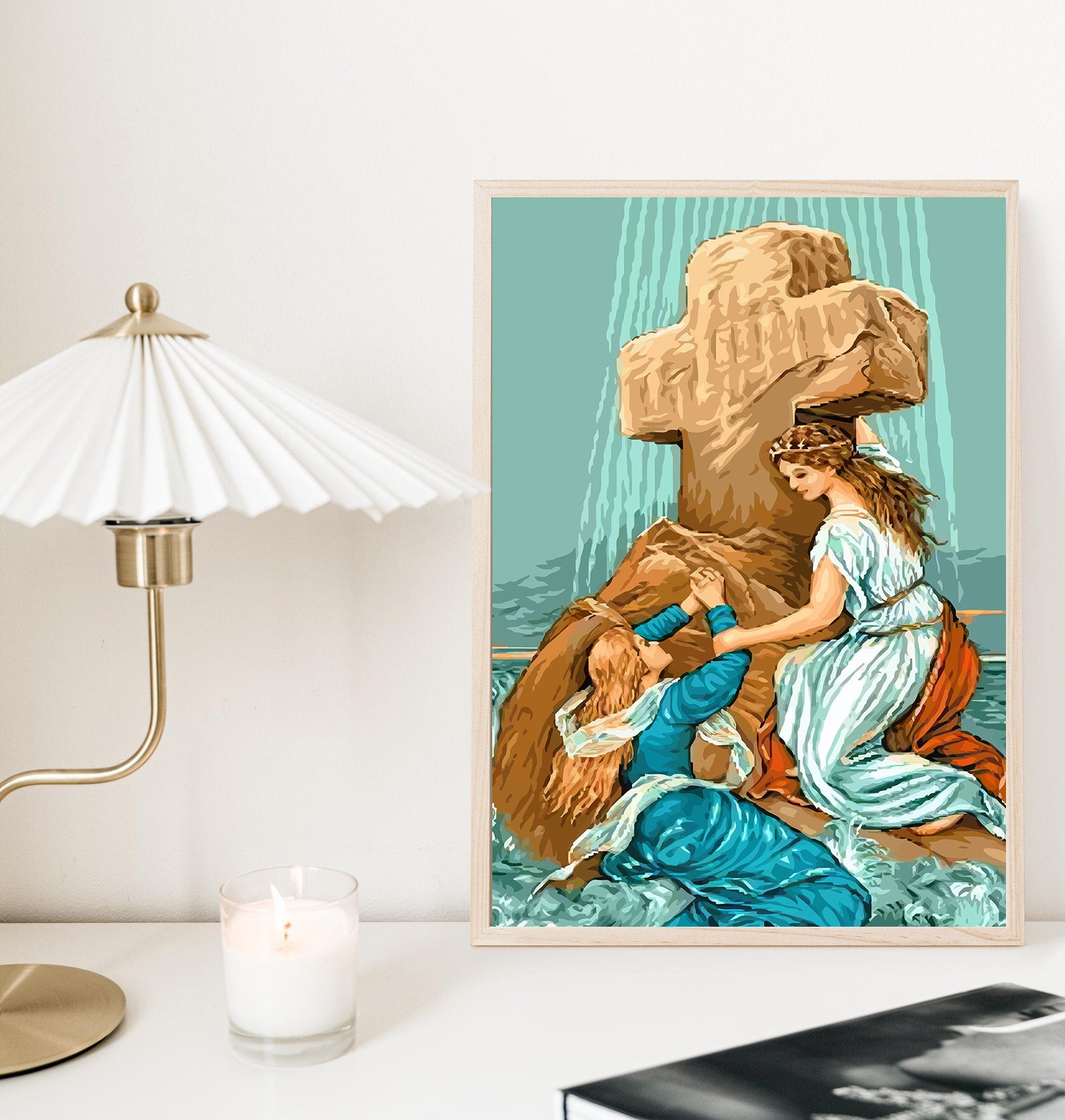 Peinture par numéros - Femme à la Croix 4399