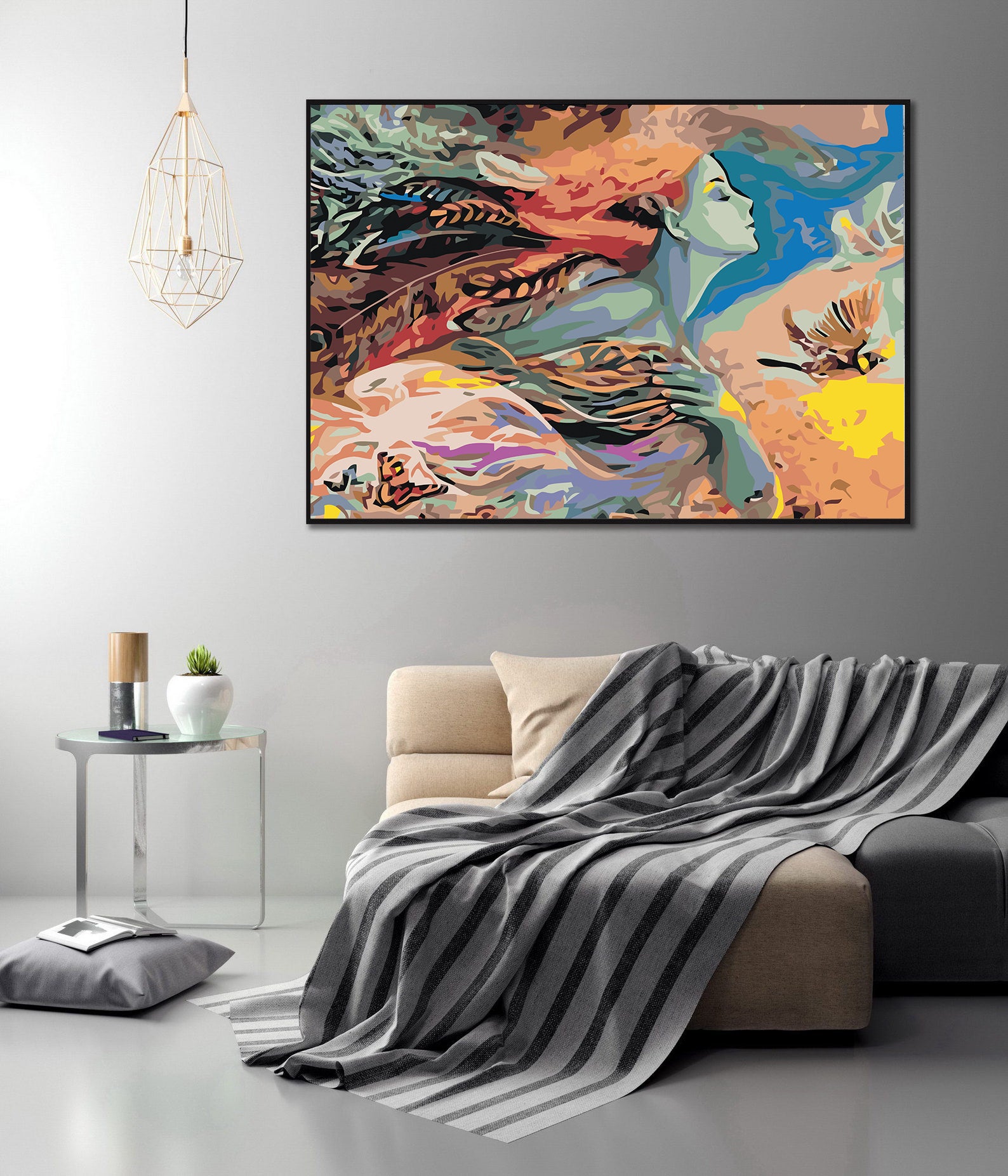 Peinture par numéros - Fille volante 4400