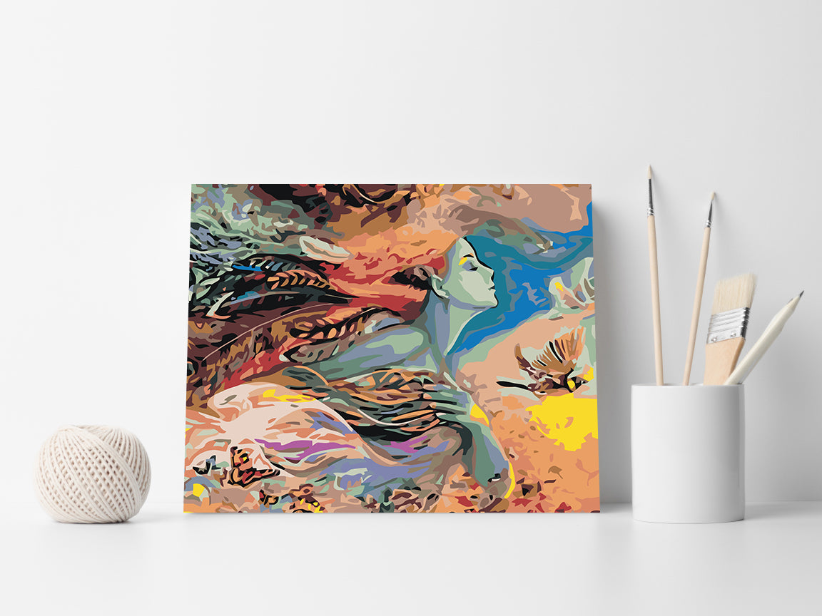 Peinture par numéros - Fille volante 4400