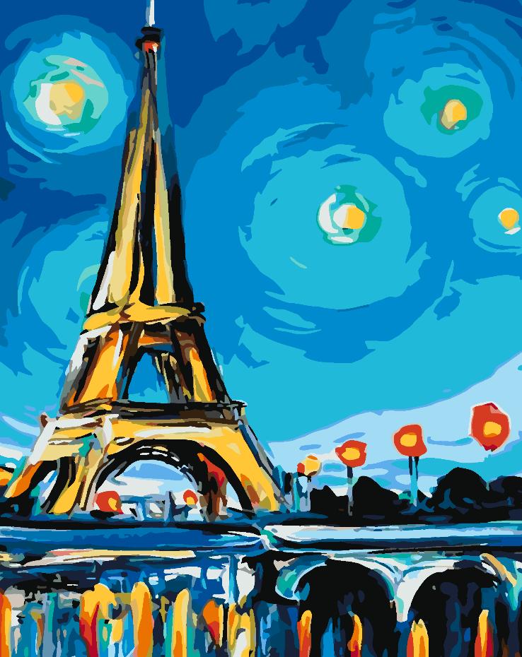 Pictura pe numere - Turnul Eiffel 4408