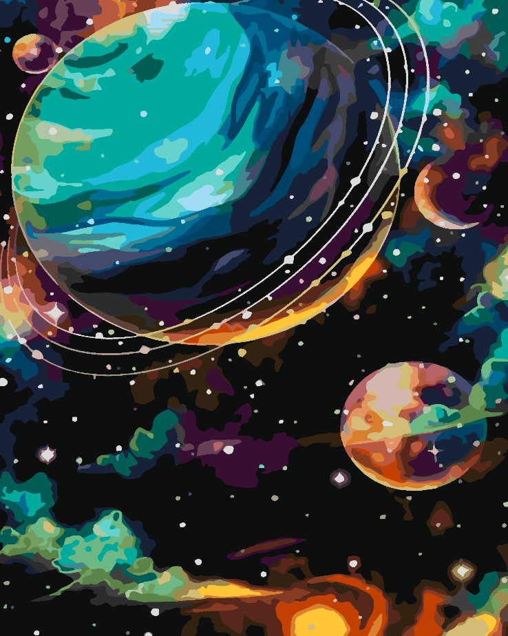 Peinture par numéros - Cosmos 4411