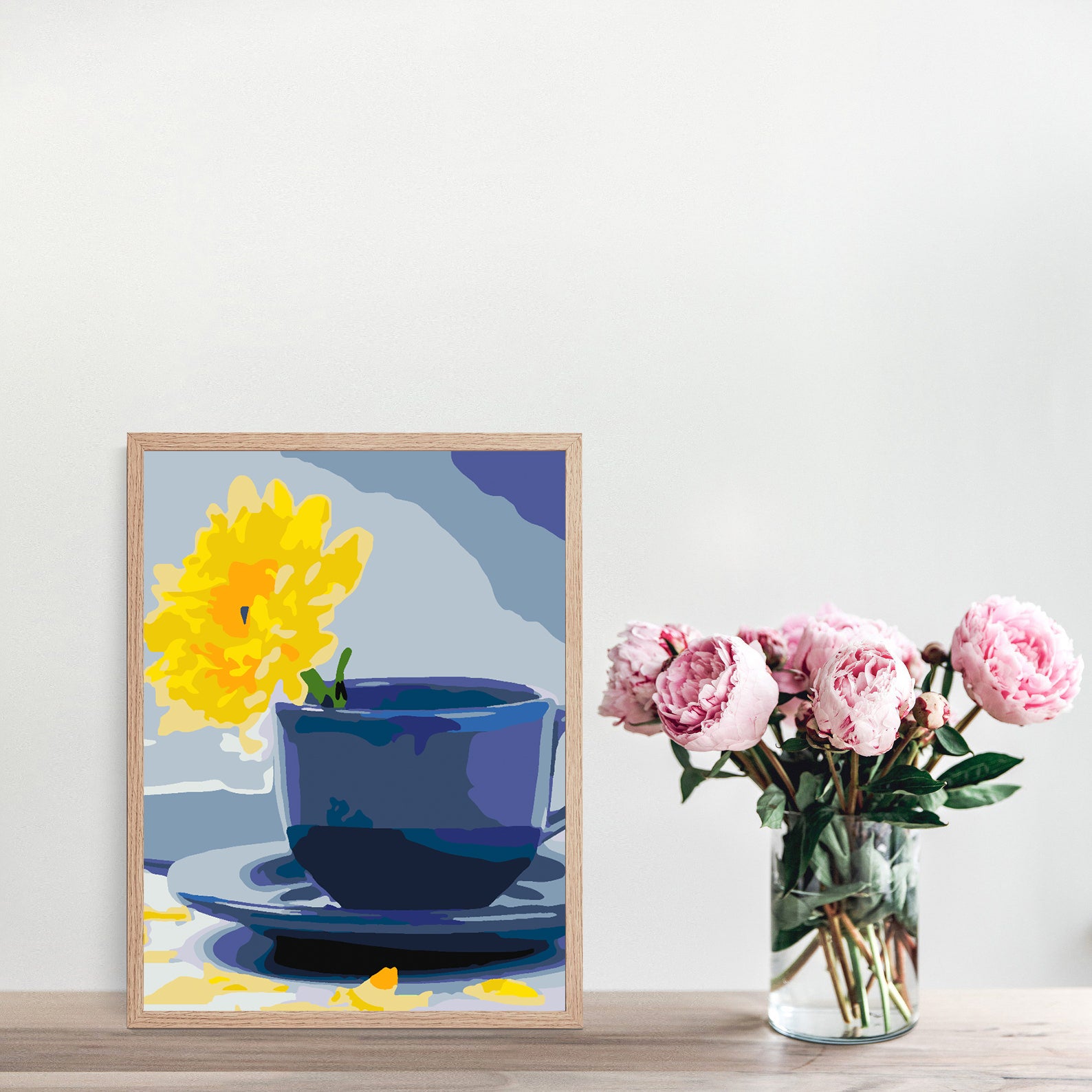 Peinture par numéros - Fleur Jaune 4413