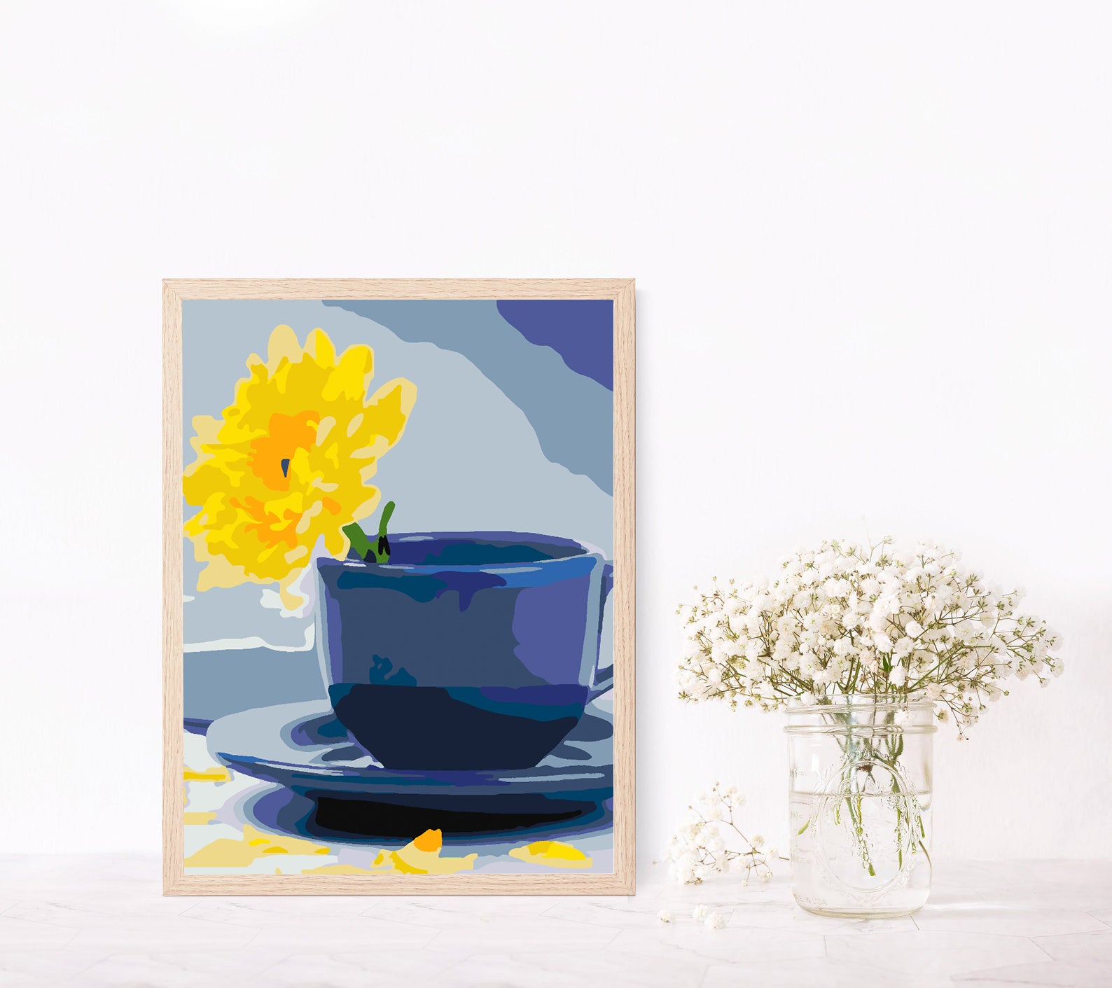 Peinture par numéros - Fleur Jaune 4413