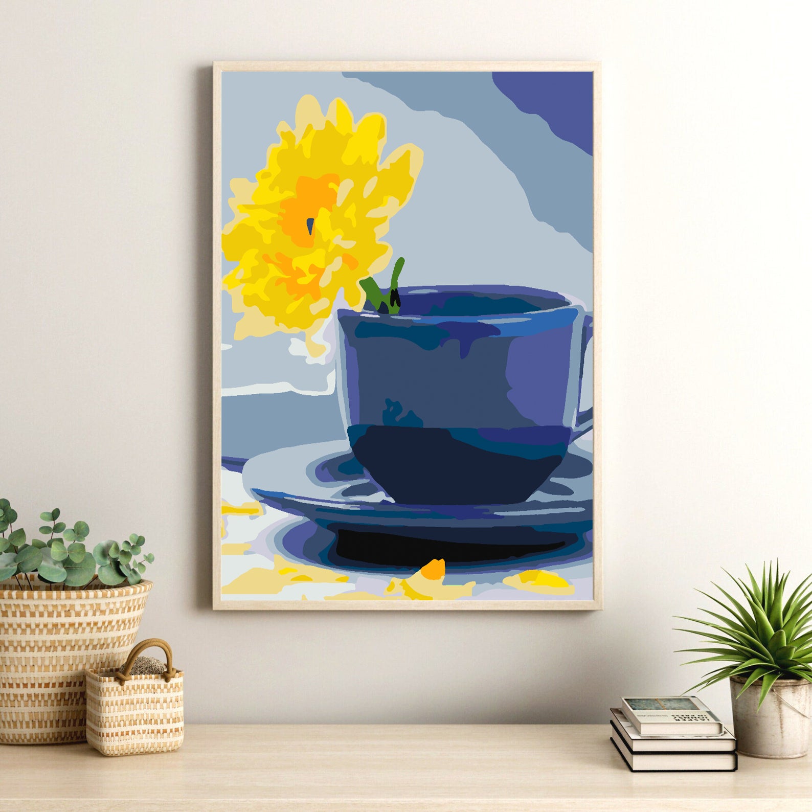 Peinture par numéros - Fleur Jaune 4413