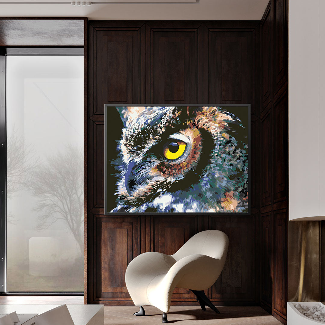 Pictura pe numere - Bufniță Frumoasă 4416