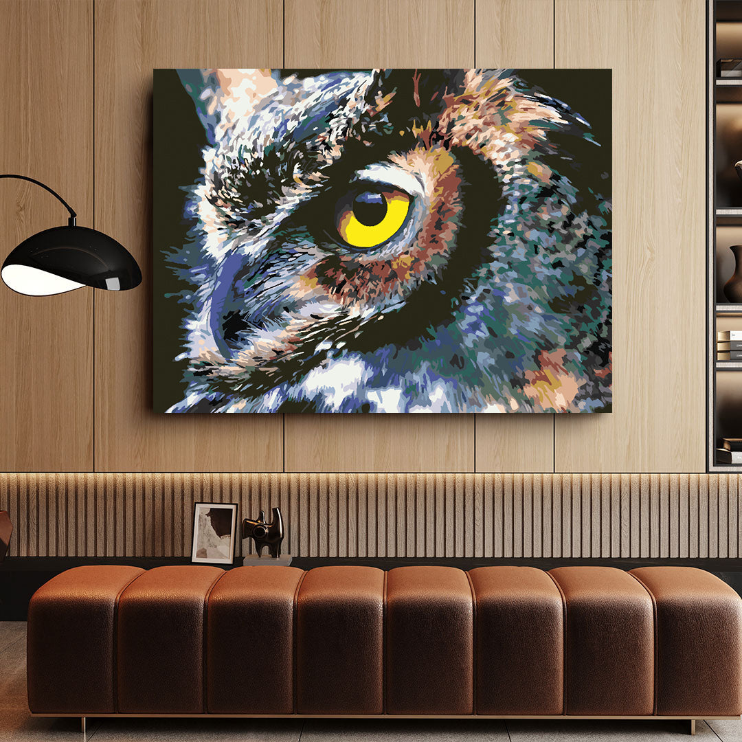 Pictura pe numere - Bufniță Frumoasă 4416