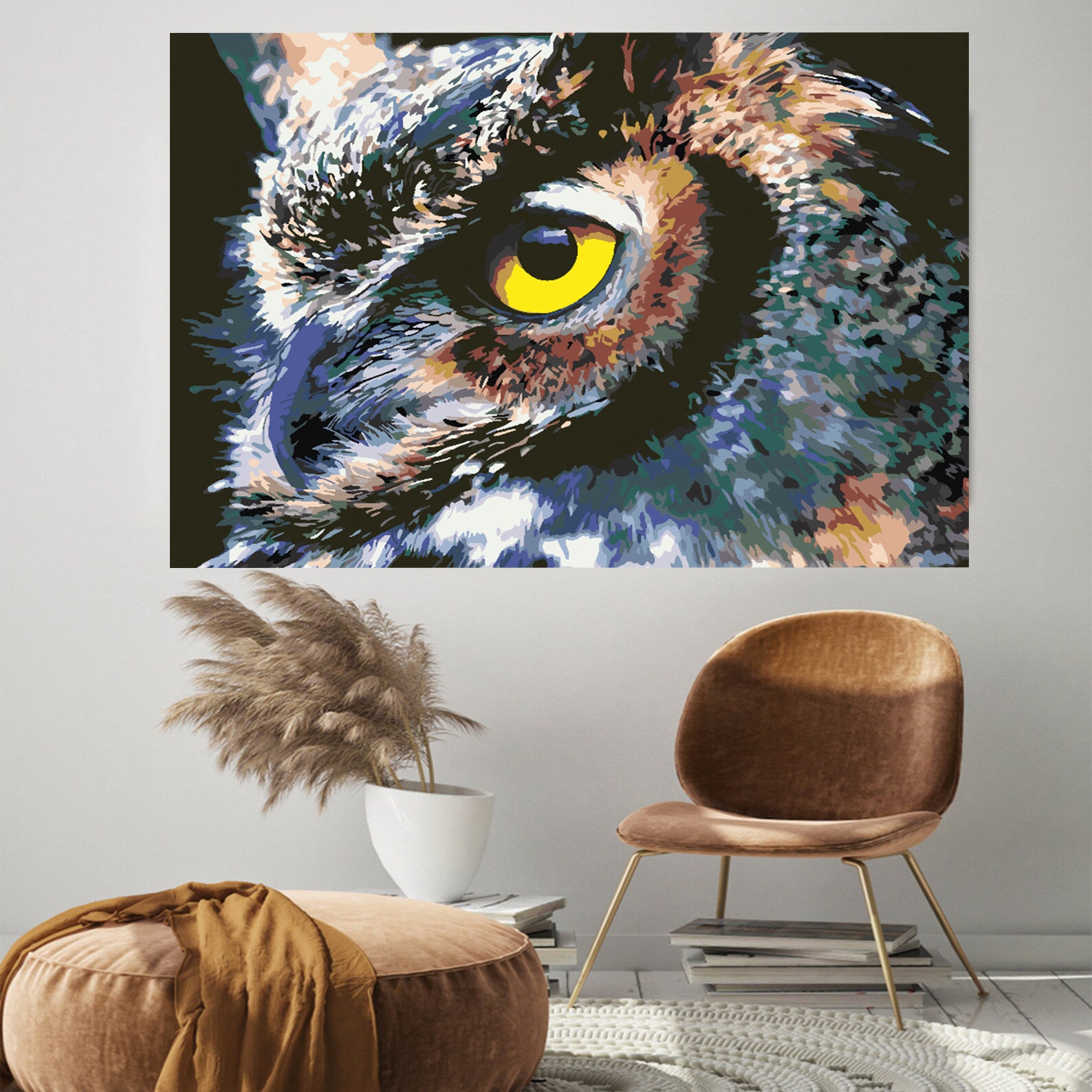 Pictura pe numere - Bufniță Frumoasă 4416