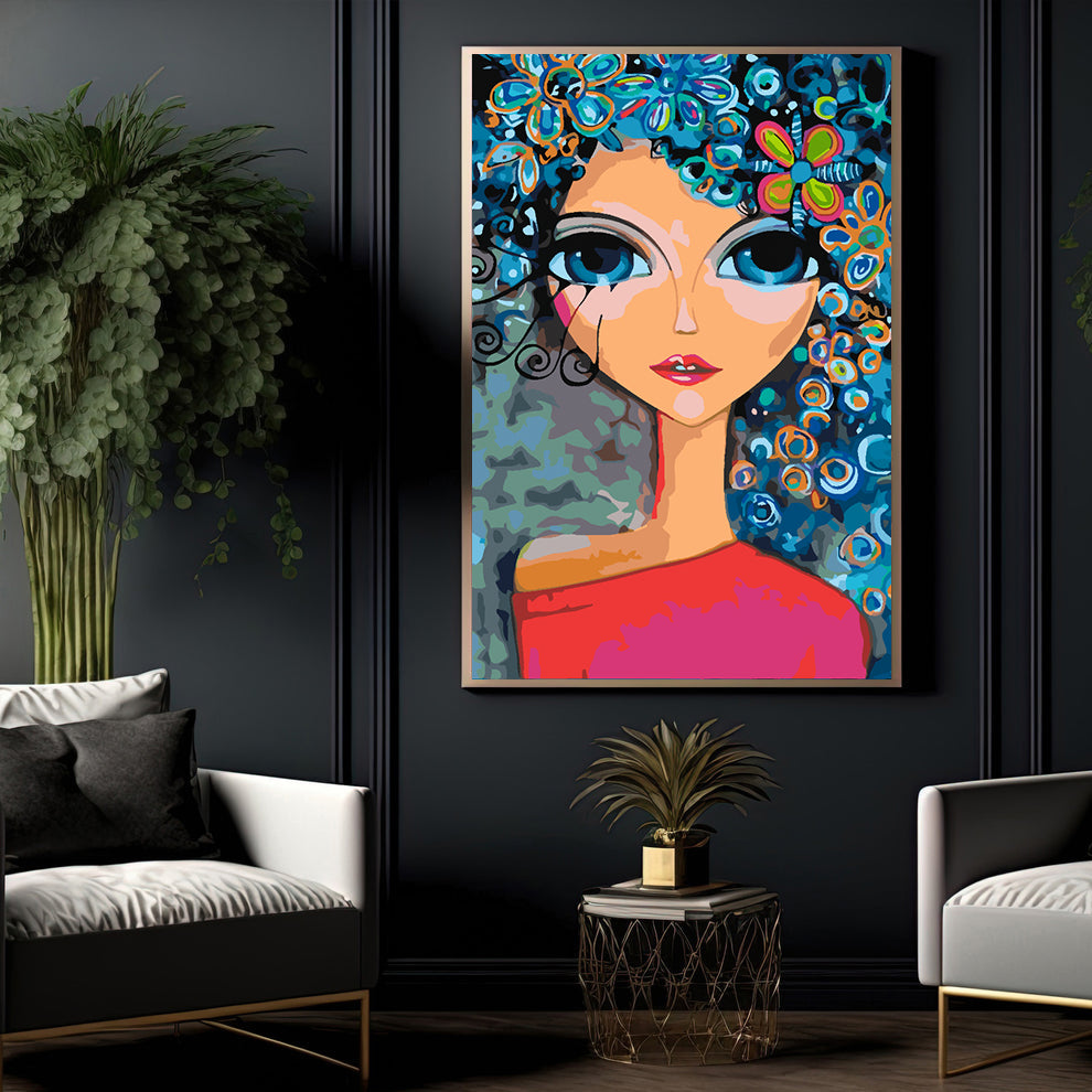 Peinture par numéros - Portrait de petite fille 4424