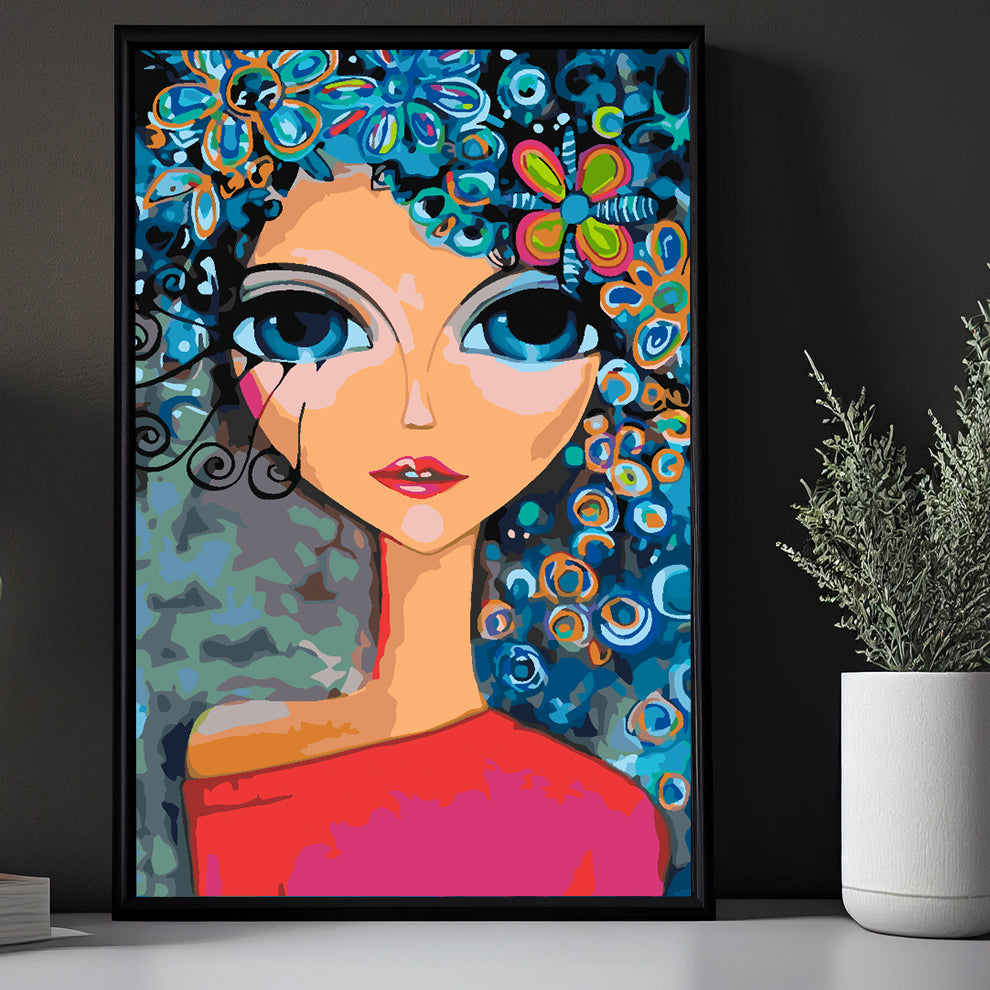Peinture par numéros - Portrait de petite fille 4424