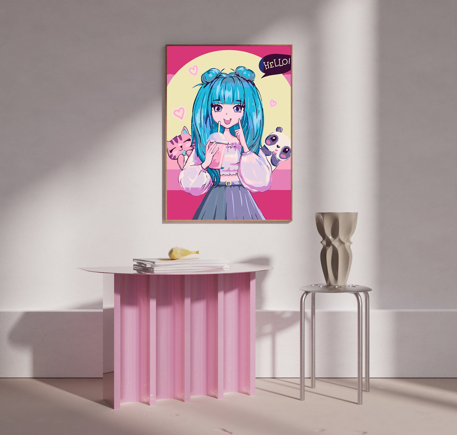 Peinture par numéros - Portrait de petite fille animée 4425