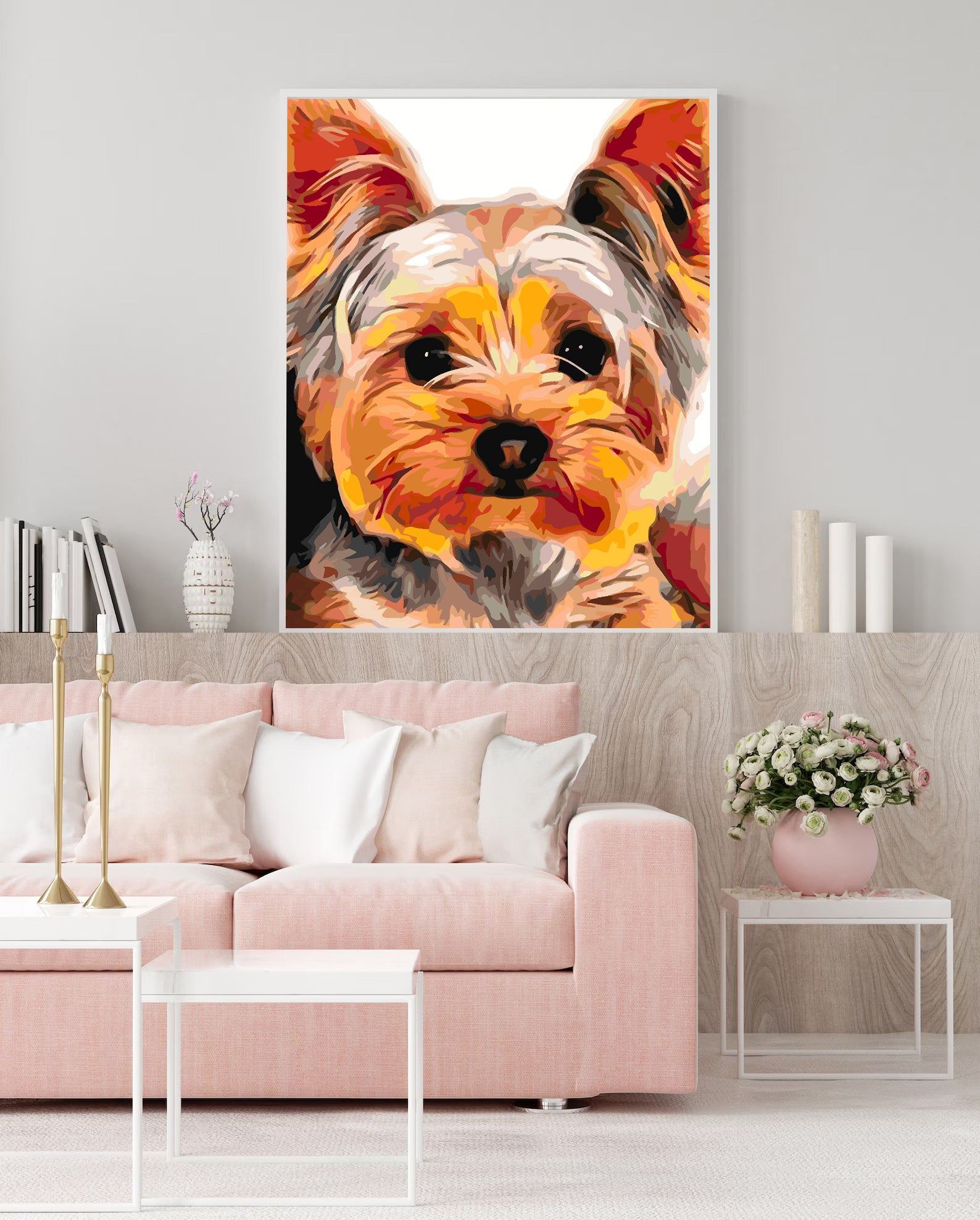 Pictura pe numere - York Terrier 4428