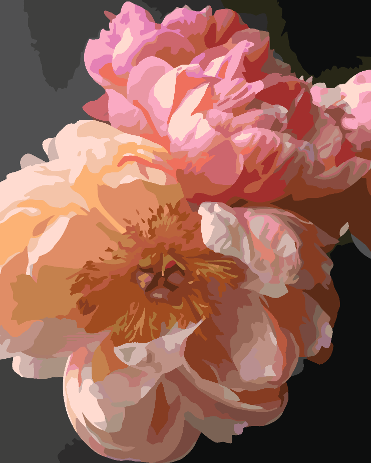 Peinture par numéros - Fleurs 4430