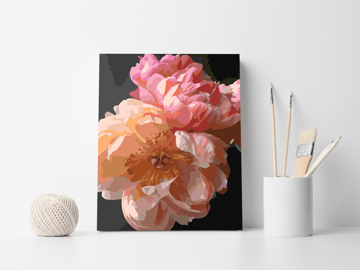 Pictura pe numere - Flori 4430