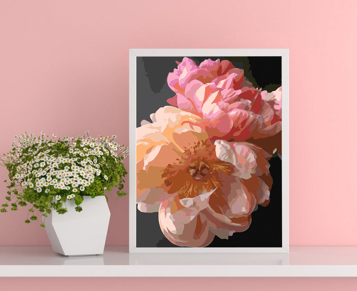 Pictura pe numere - Flori 4430