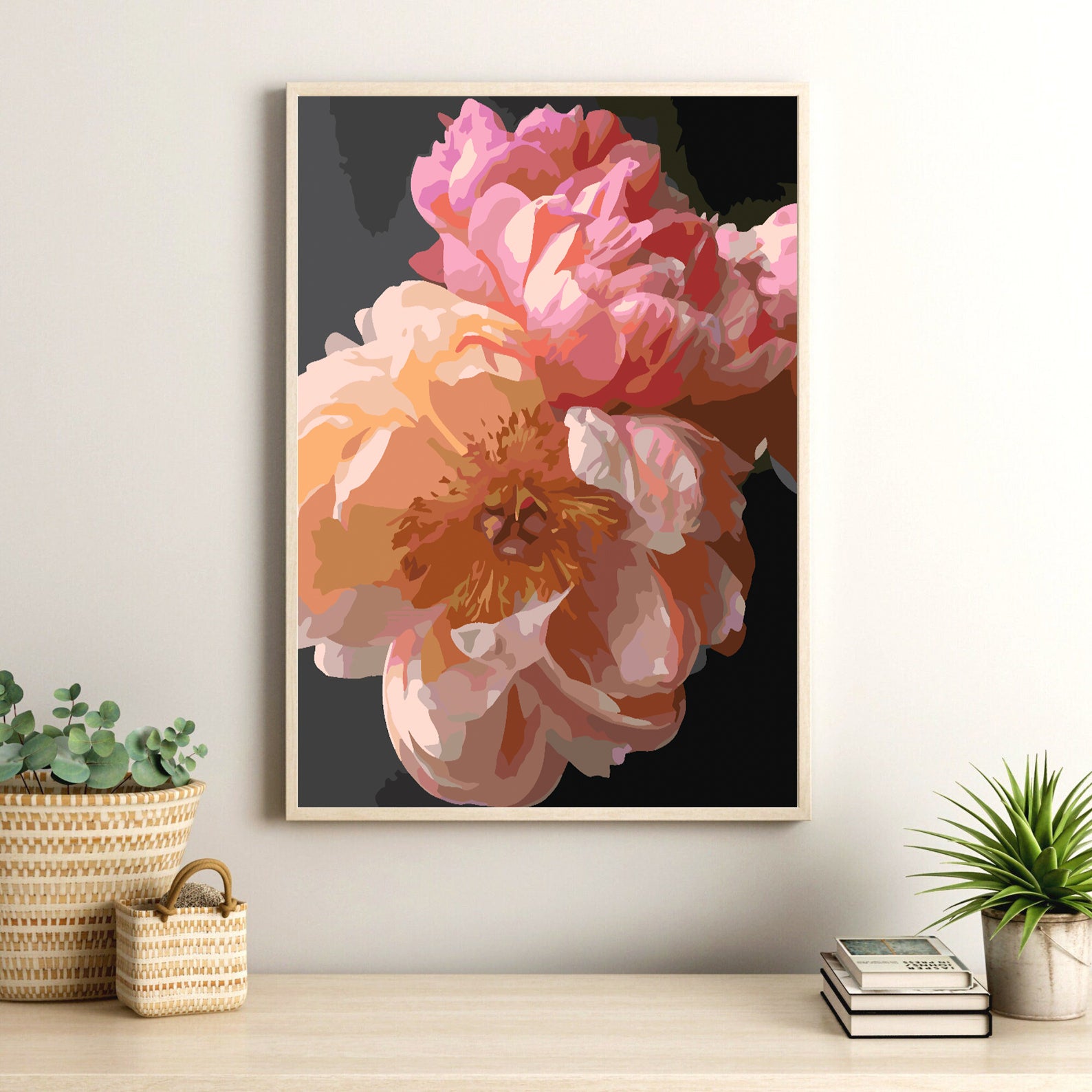 Pictura pe numere - Flori 4430