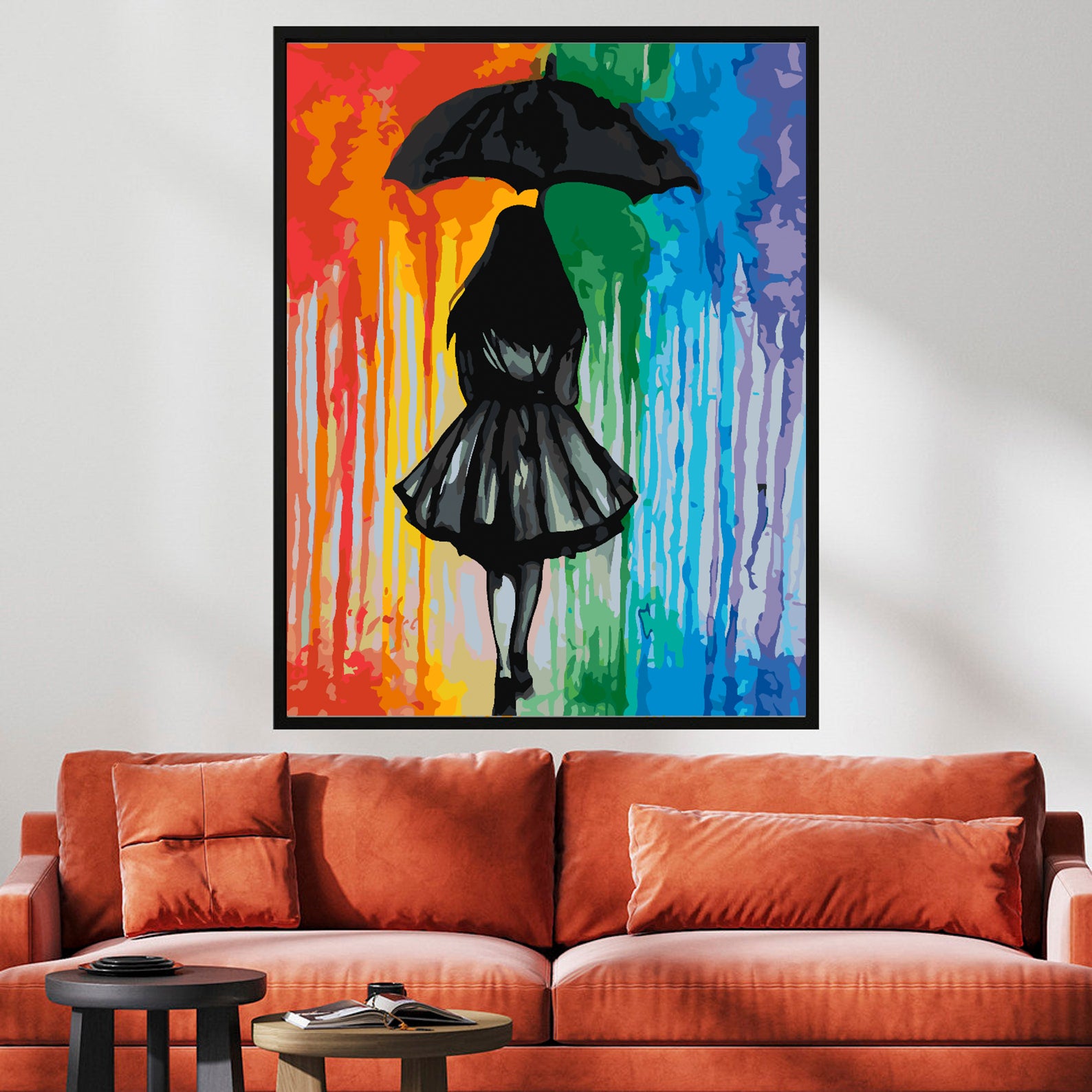 Pictura pe numere - Fată cu Umbrelă 4433