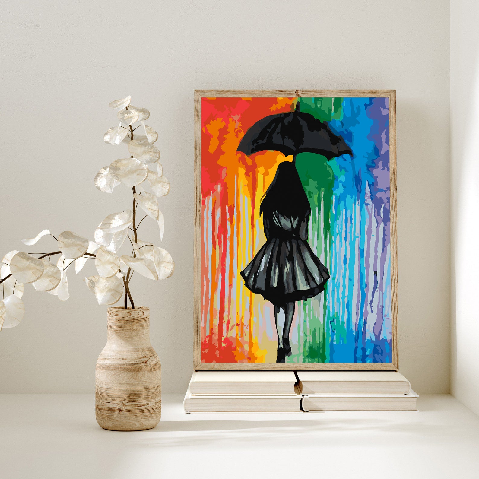 Pictura pe numere - Fată cu Umbrelă 4433