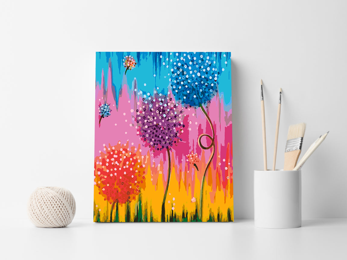 Pictura pe numere - Flori 4439