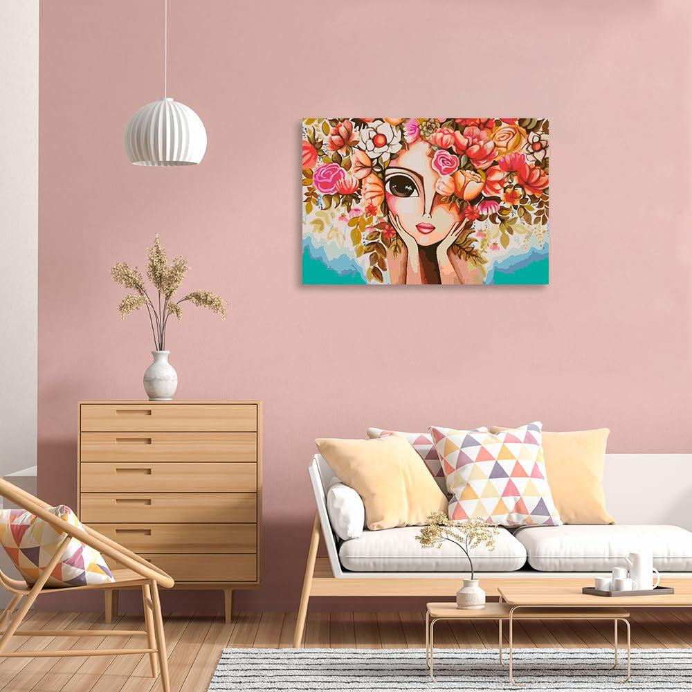 Peinture par numéros - Tête de fleur 4449