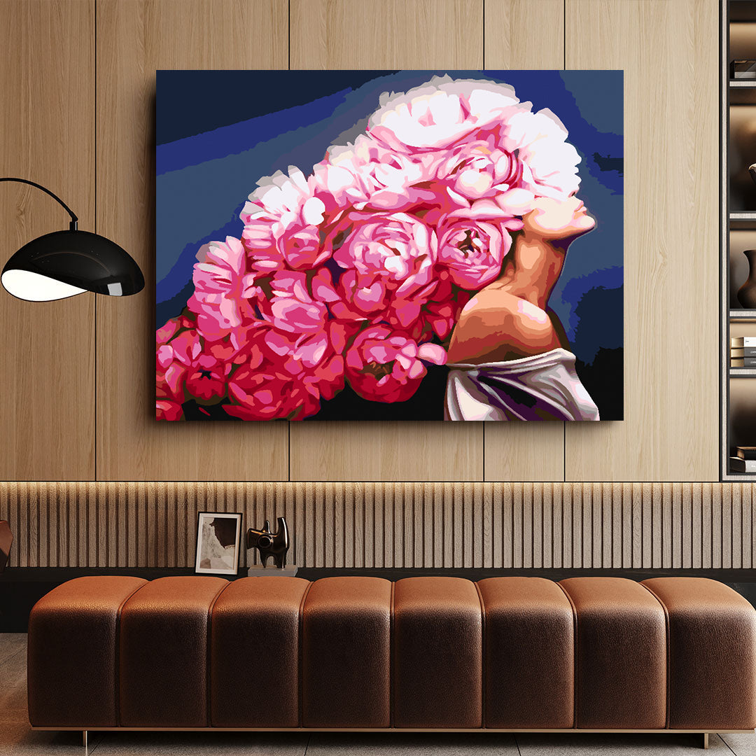 Peinture par numéros - Tête de fleur 4457