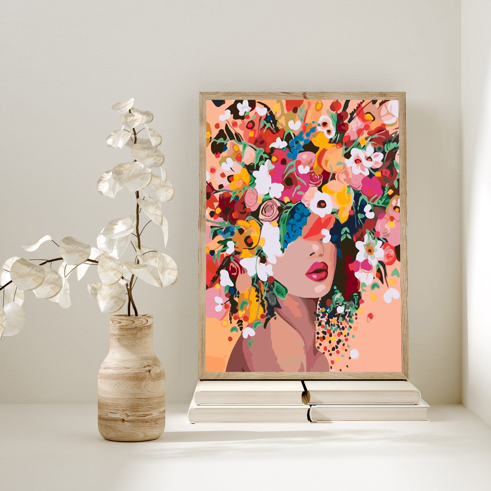 Peinture par numéros - Tête de fleur 4459