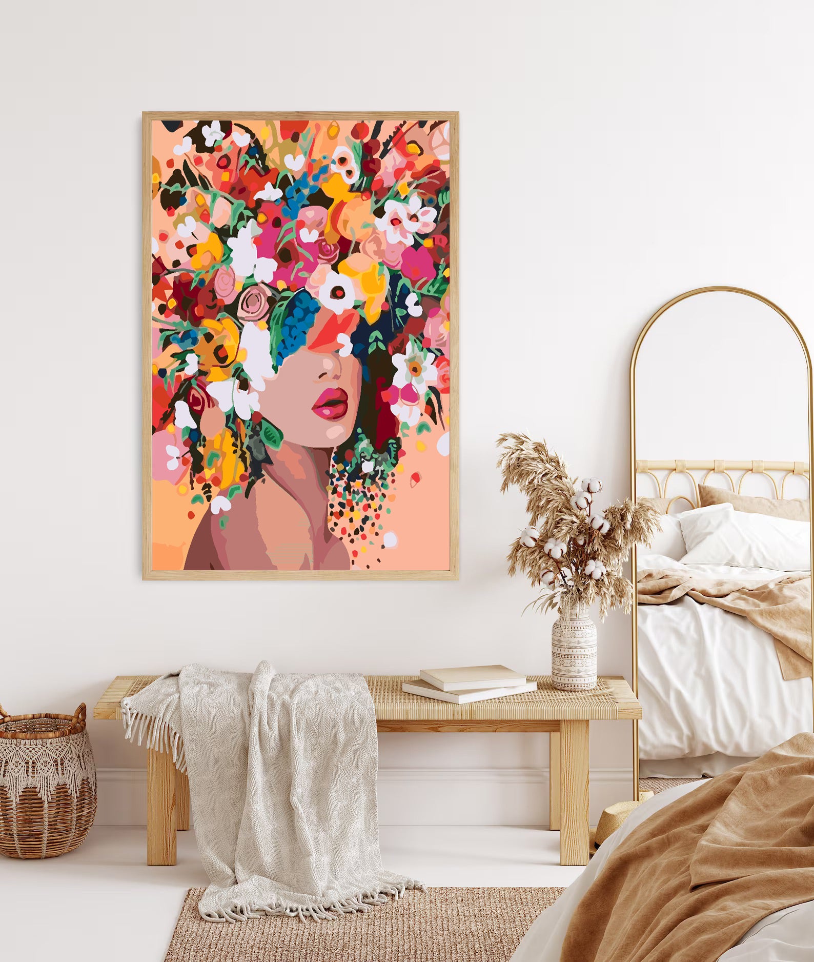 Peinture par numéros - Tête de fleur 4459