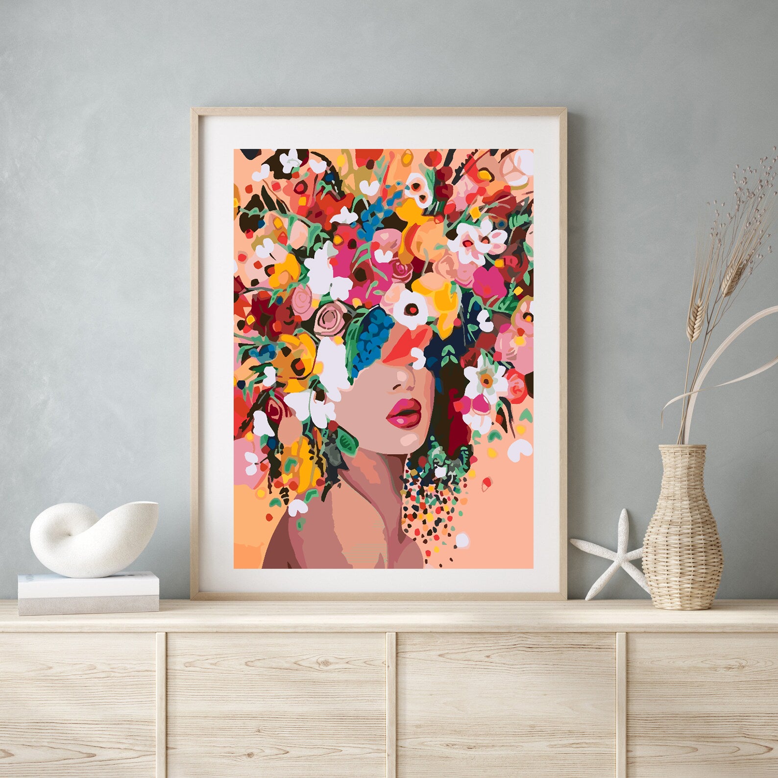 Peinture par numéros - Tête de fleur 4459