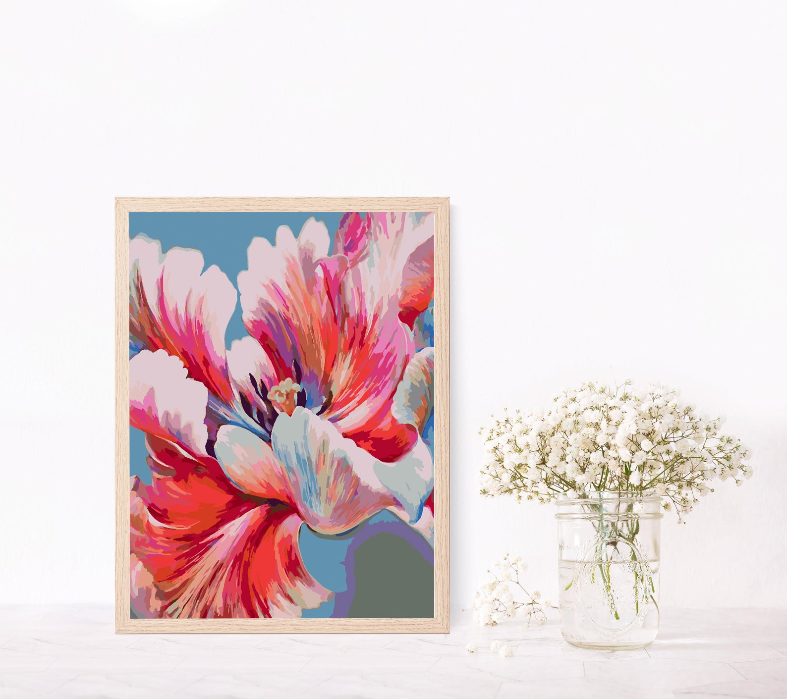 Pictura pe numere - Flori 4464