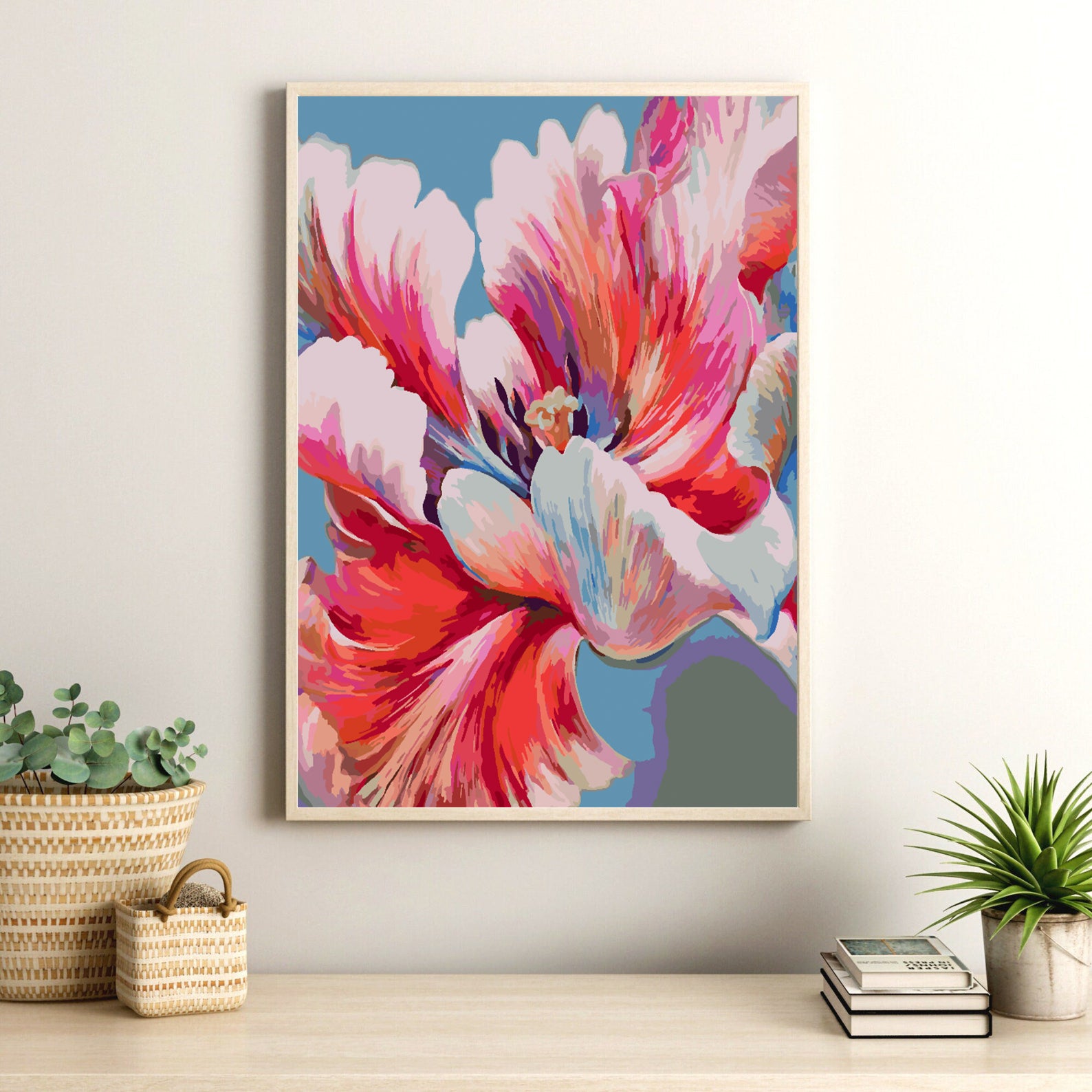 Pictura pe numere - Flori 4464