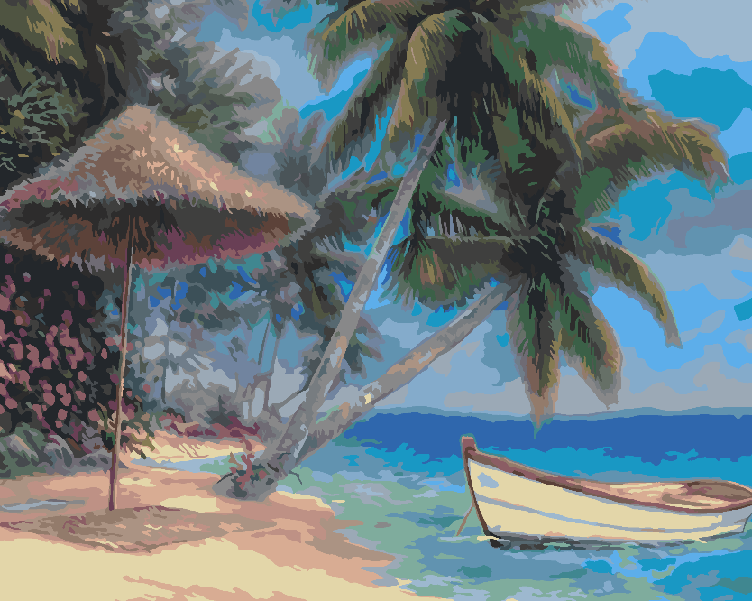 Peinture par numéros - Paysage de plage 4465