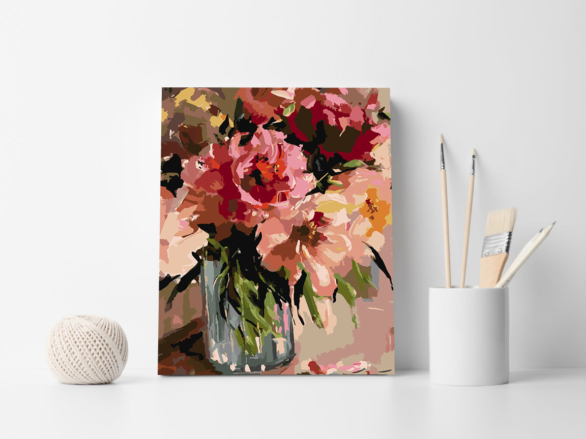 Peinture par numéros - Fleurs dans un vase 4472