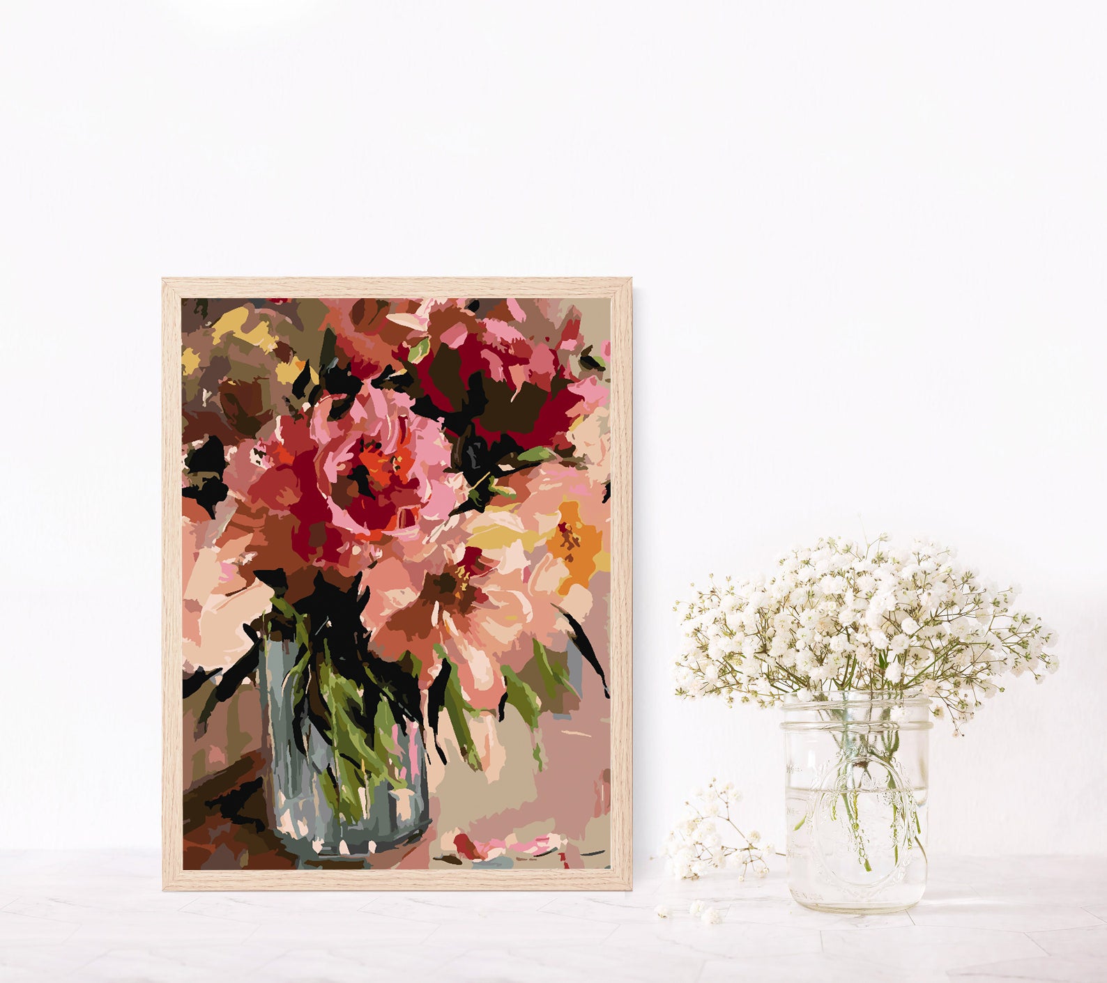 Peinture par numéros - Fleurs dans un vase 4472