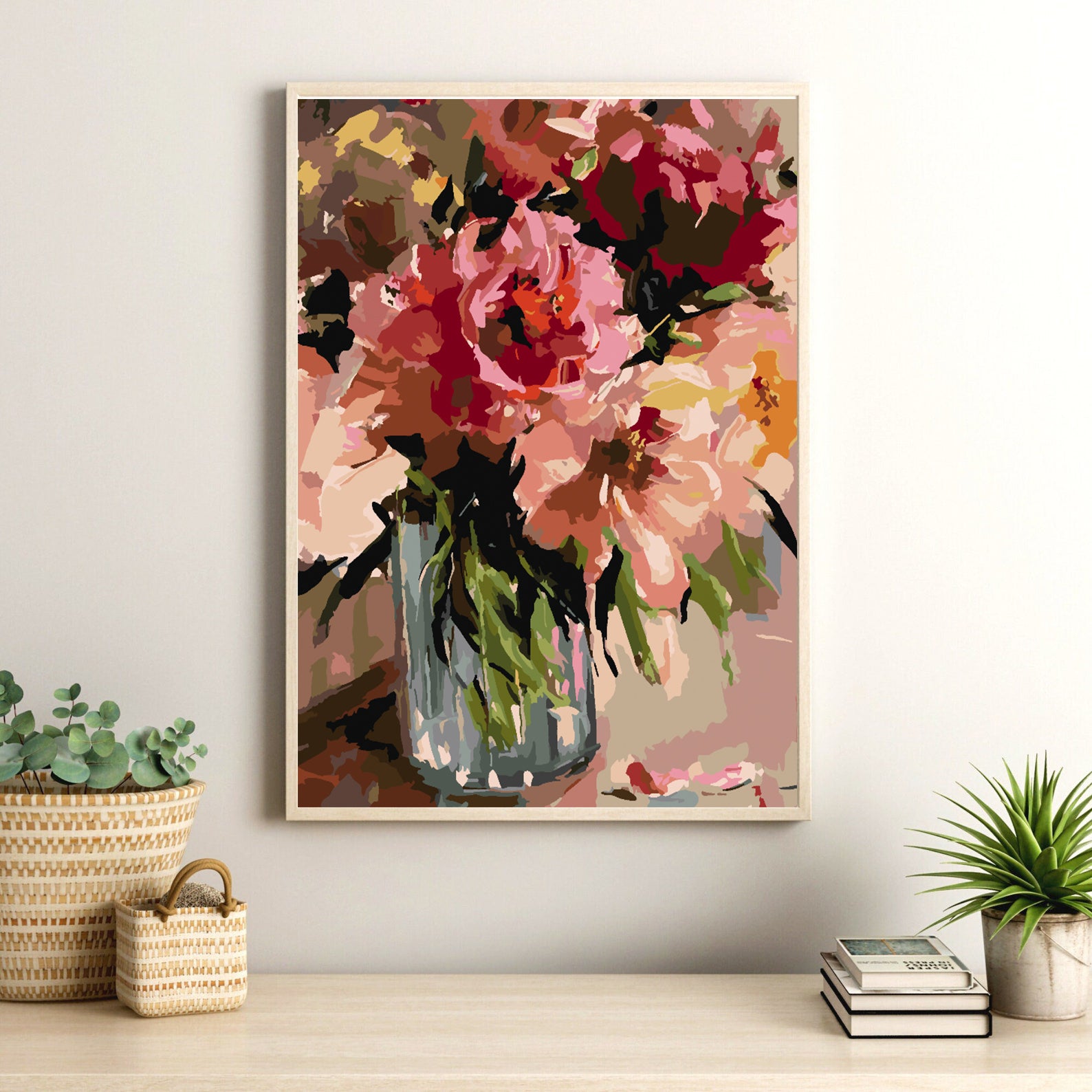 Peinture par numéros - Fleurs dans un vase 4472