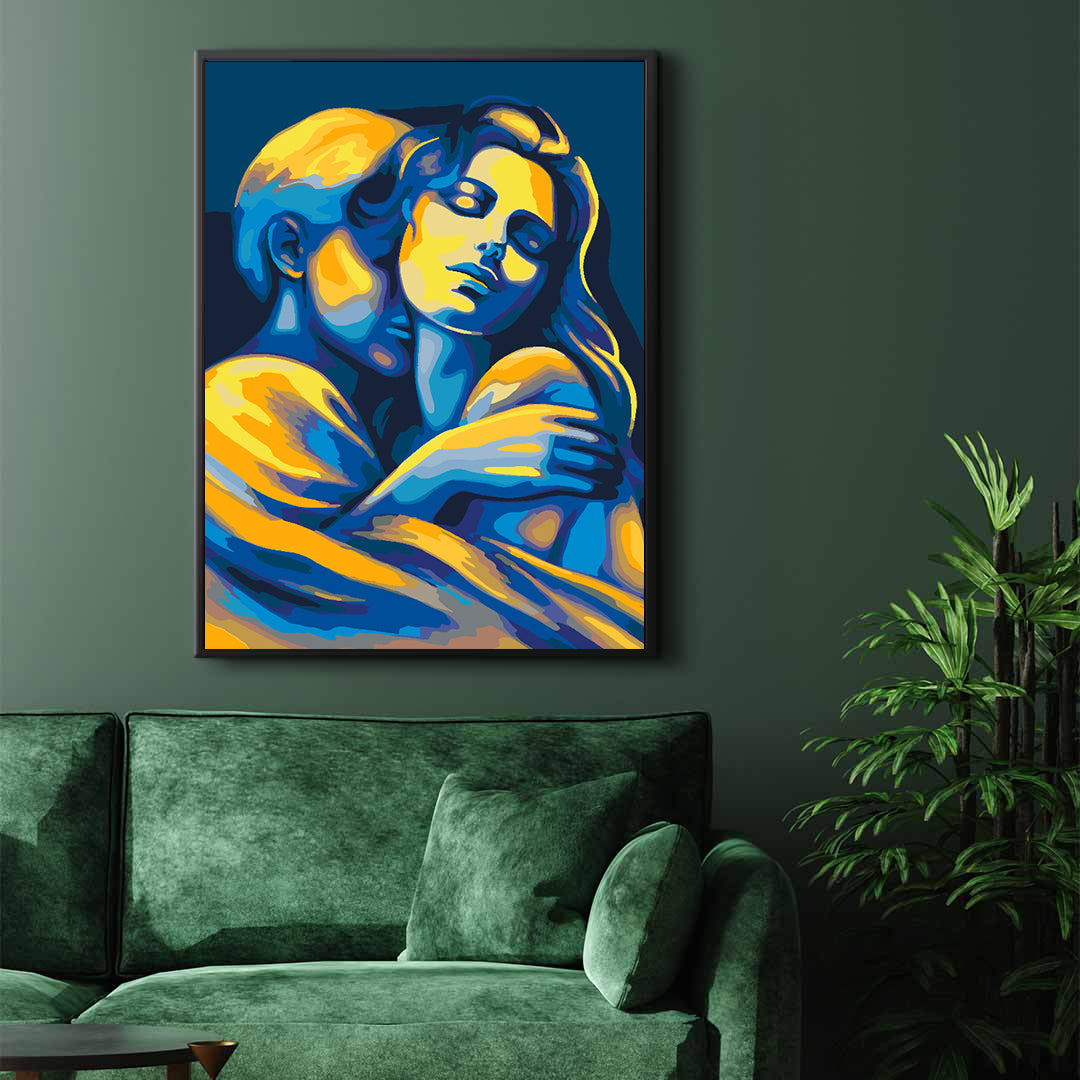 Peinture par numéros - Les amoureux 4492