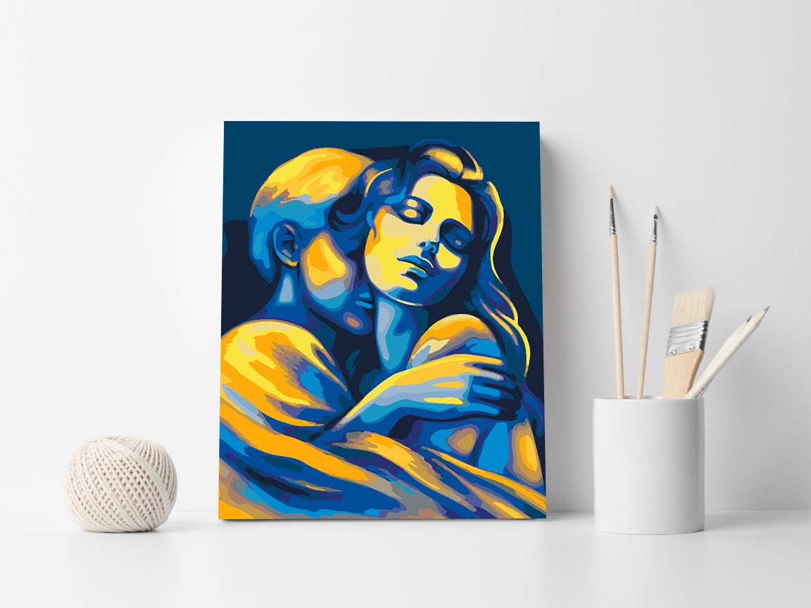 Peinture par numéros - Les amoureux 4492