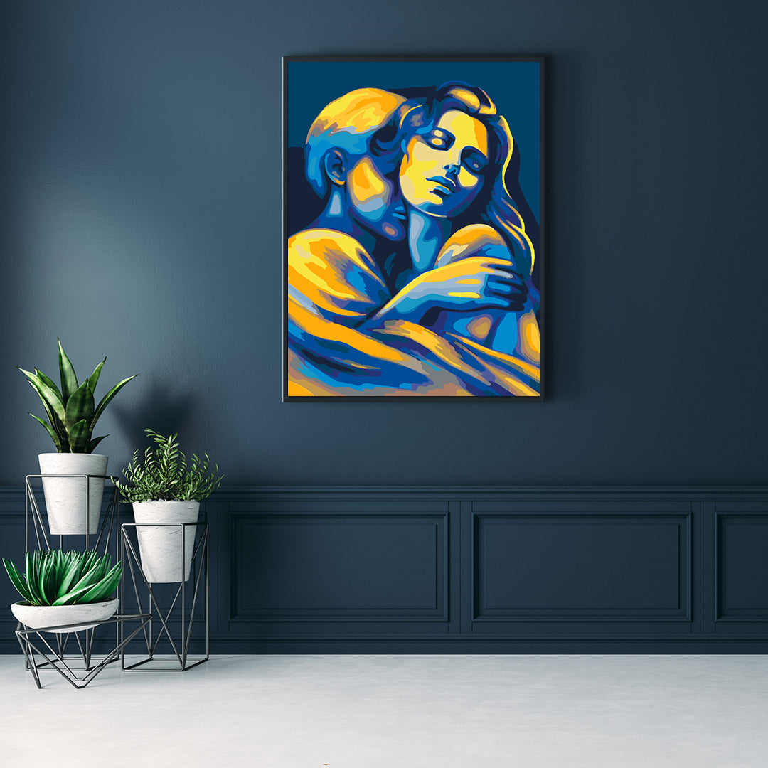 Peinture par numéros - Les amoureux 4492