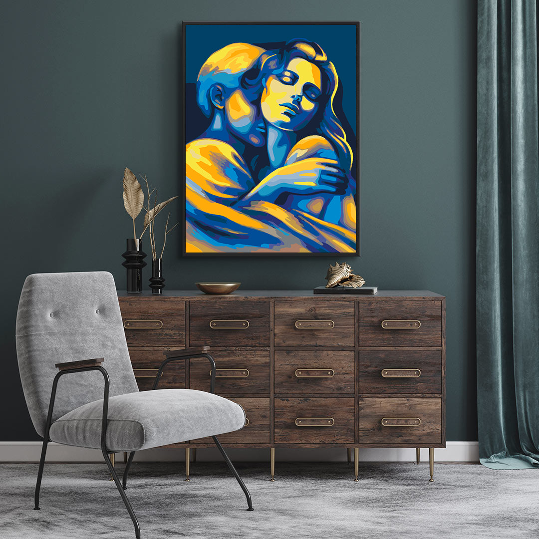 Peinture par numéros - Les amoureux 4492