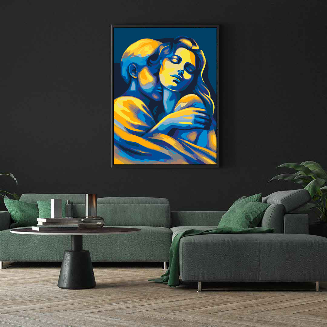 Peinture par numéros - Les amoureux 4492