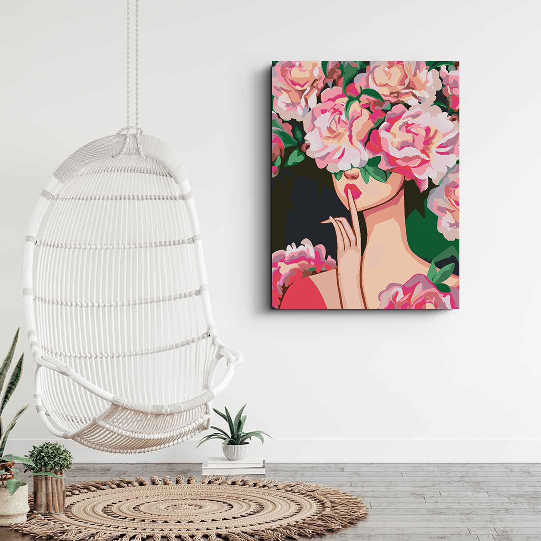 Peinture par numéros - Tête de fleur 4511