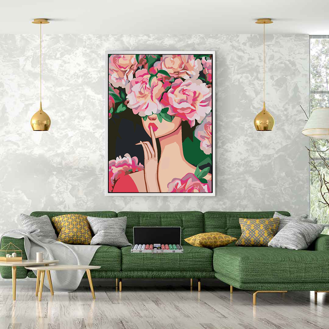 Peinture par numéros - Tête de fleur 4511