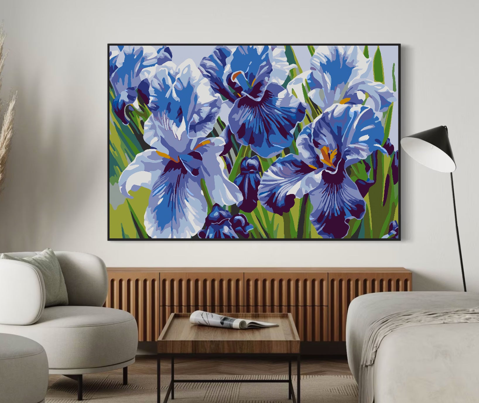 Pictura pe numere - Flori Violet 4514