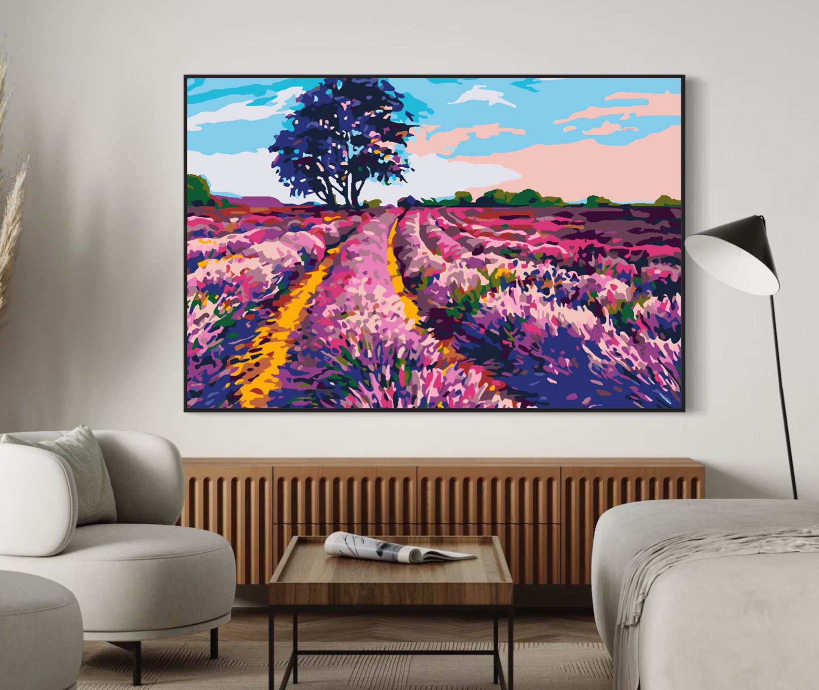 Peinture par numéros - Champ de lavande 4521