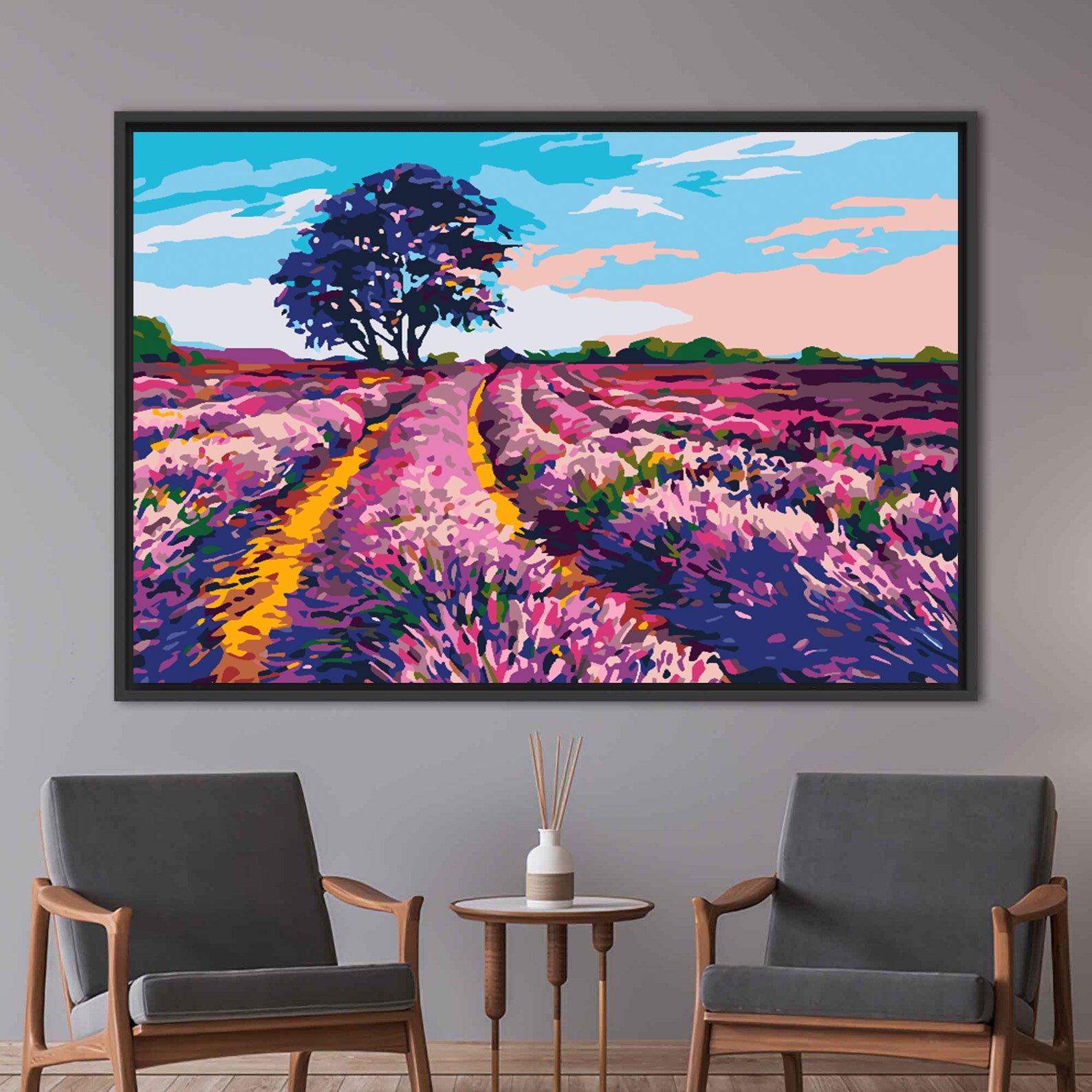 Peinture par numéros - Champ de lavande 4521