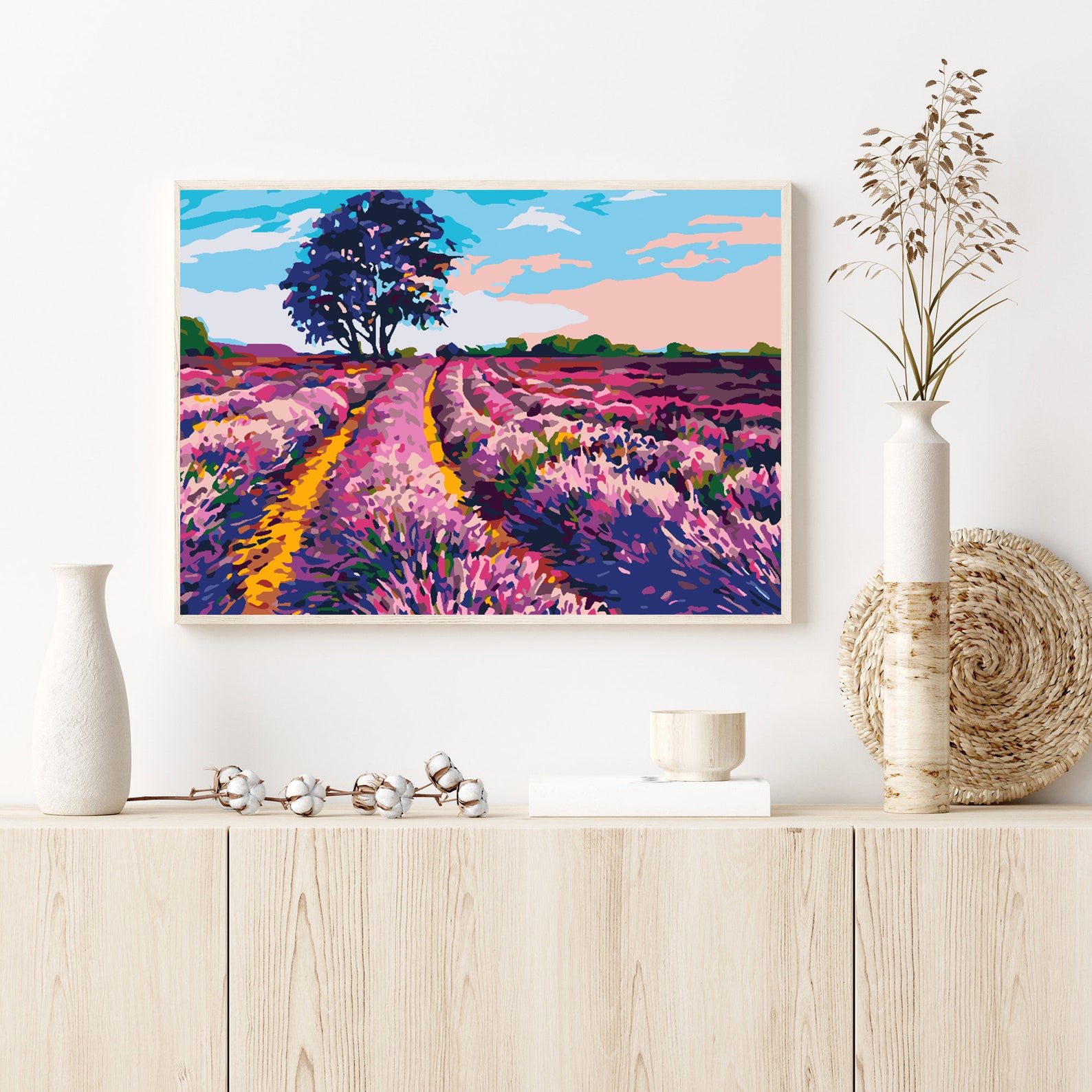 Peinture par numéros - Champ de lavande 4521