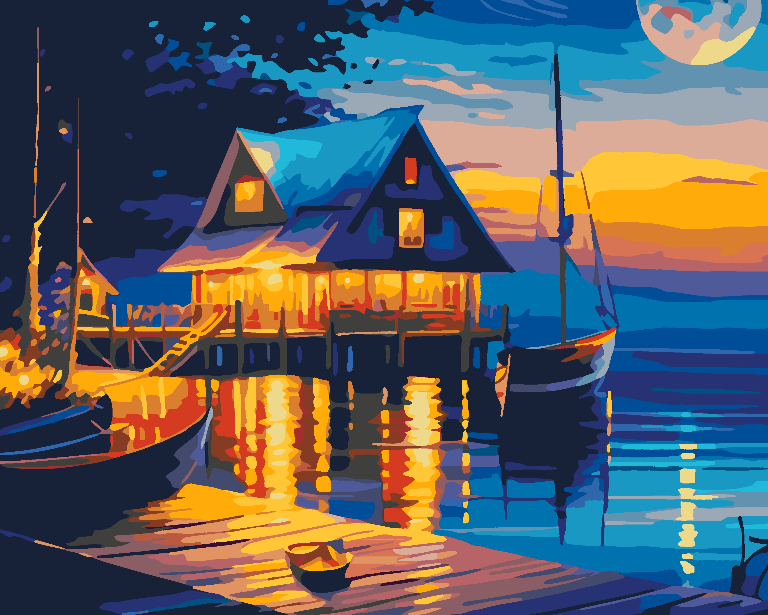 Pictura pe numere - Casa la Lac 4523