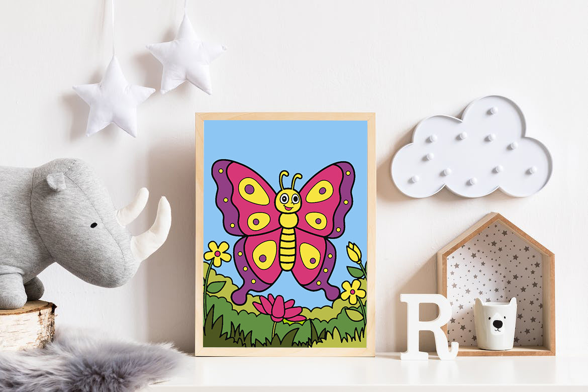 Pictura pe numere - Fluturaș 4530