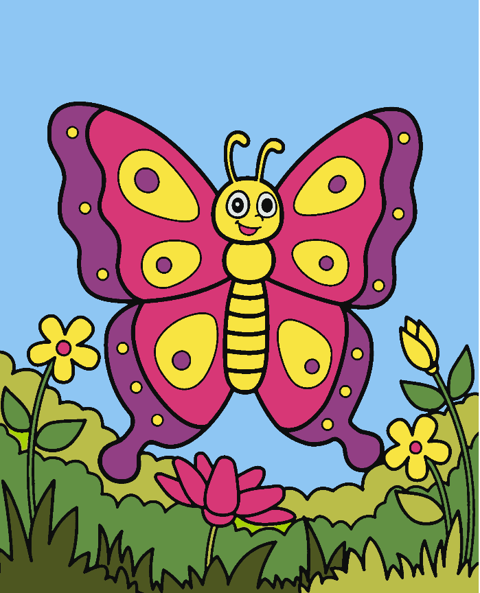 Pictura pe numere - Fluturaș 4530