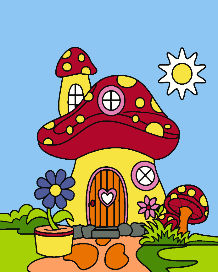 Pictura pe numere - Căsuță 4531