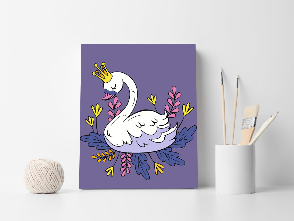 Pictura pe numere - Lebădă pentru Copii 4533